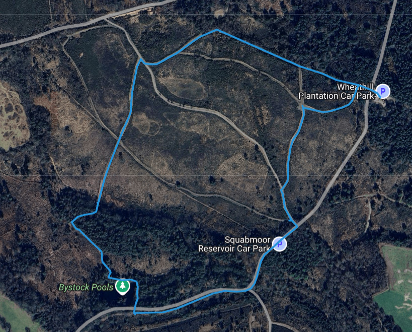 Bystock pools walking route